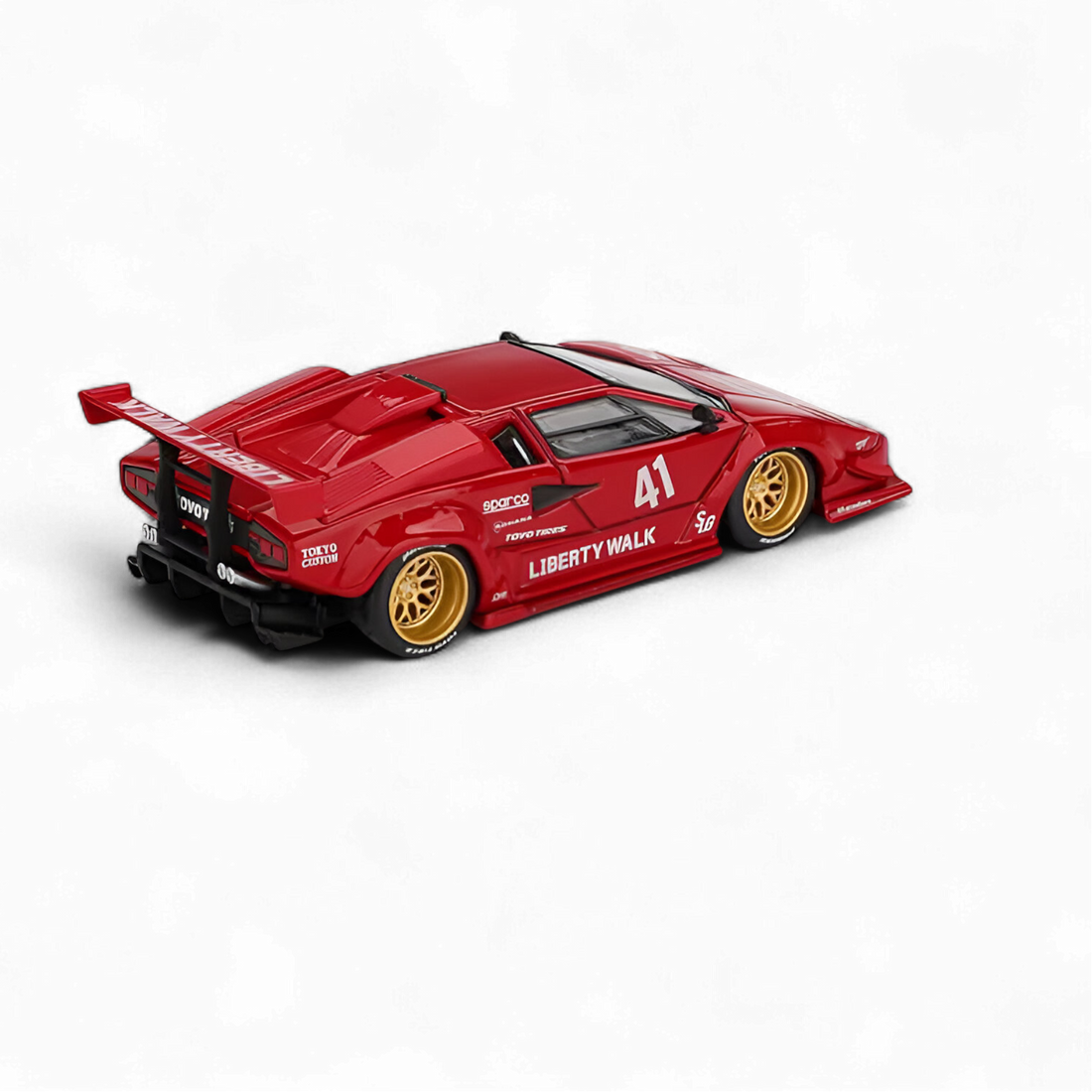 Lamborghini Countach LB-WORKS Red 1:64 by MiniGT  3