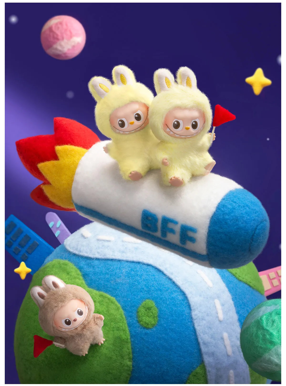 Pop Mart Labubu Pin for Love Series Blind Box (A-M) Yellow