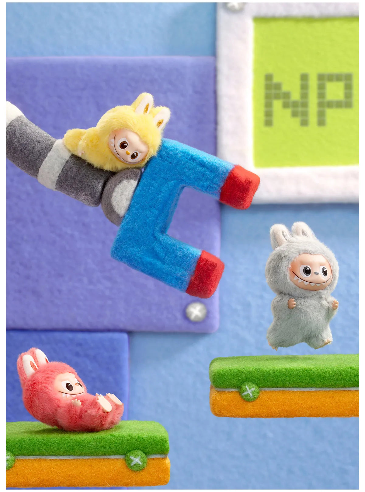 Pop Mart Labubu Pin for Love Series Blind Box (N-Z) Blue 11