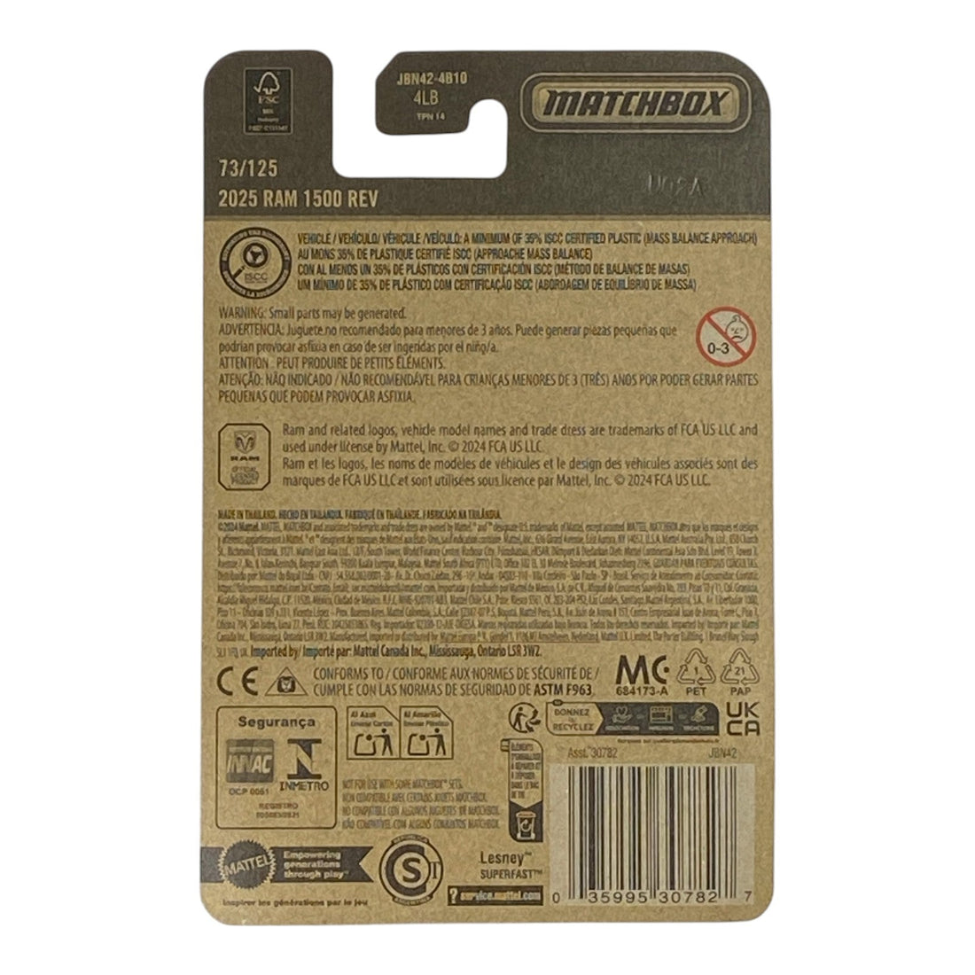 Matchbox 2025 Ram 1500 REV - 2025 Matchbox Series 73/125 2