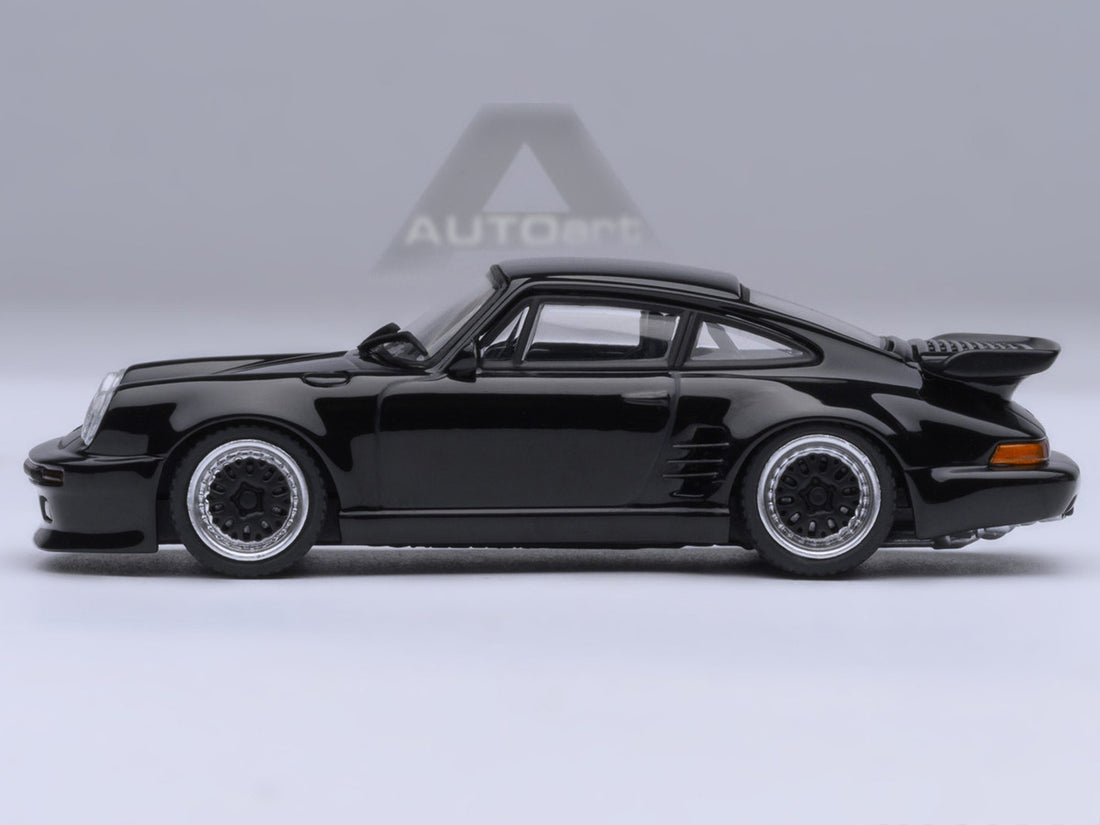 Porsche 911 (930) Turbo "Blackbird" Black "Wangan Midnight - Comic #1 Version" Manga 1/64 Model Car by Autoart-1