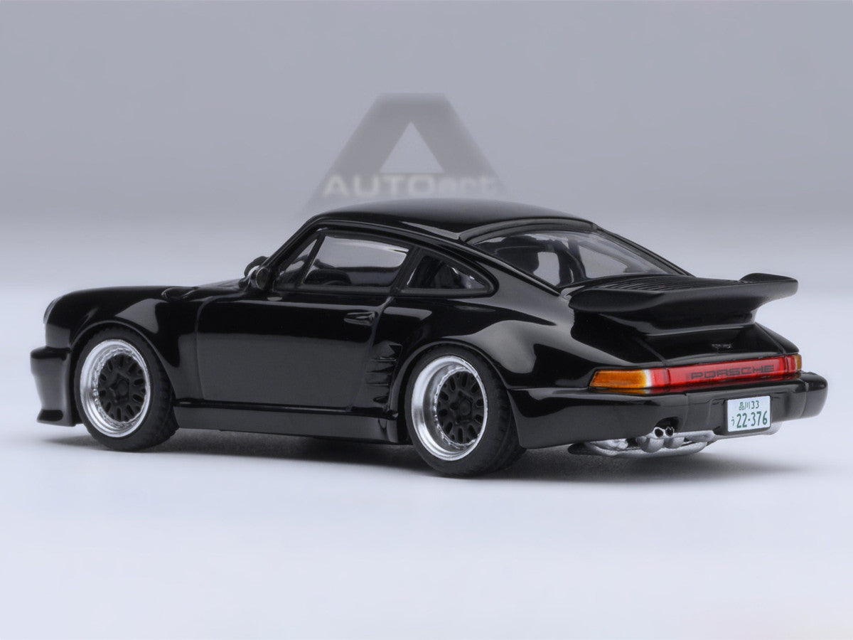 Porsche 911 (930) Turbo "Blackbird" Black "Wangan Midnight - Comic #1 Version" Manga 1/64 Model Car by Autoart-0