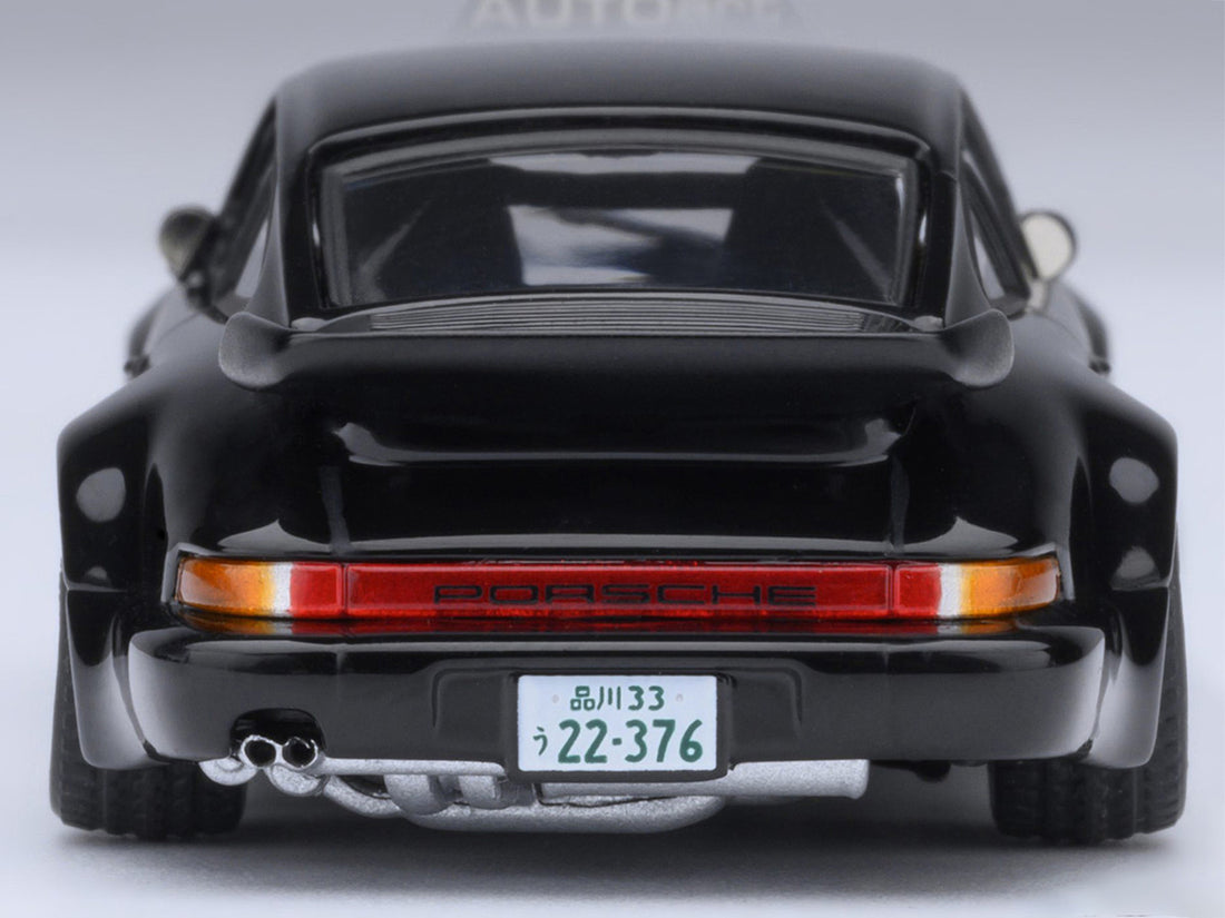 Porsche 911 (930) Turbo "Blackbird" Black "Wangan Midnight - Comic #1 Version" Manga 1/64 Model Car by Autoart-2