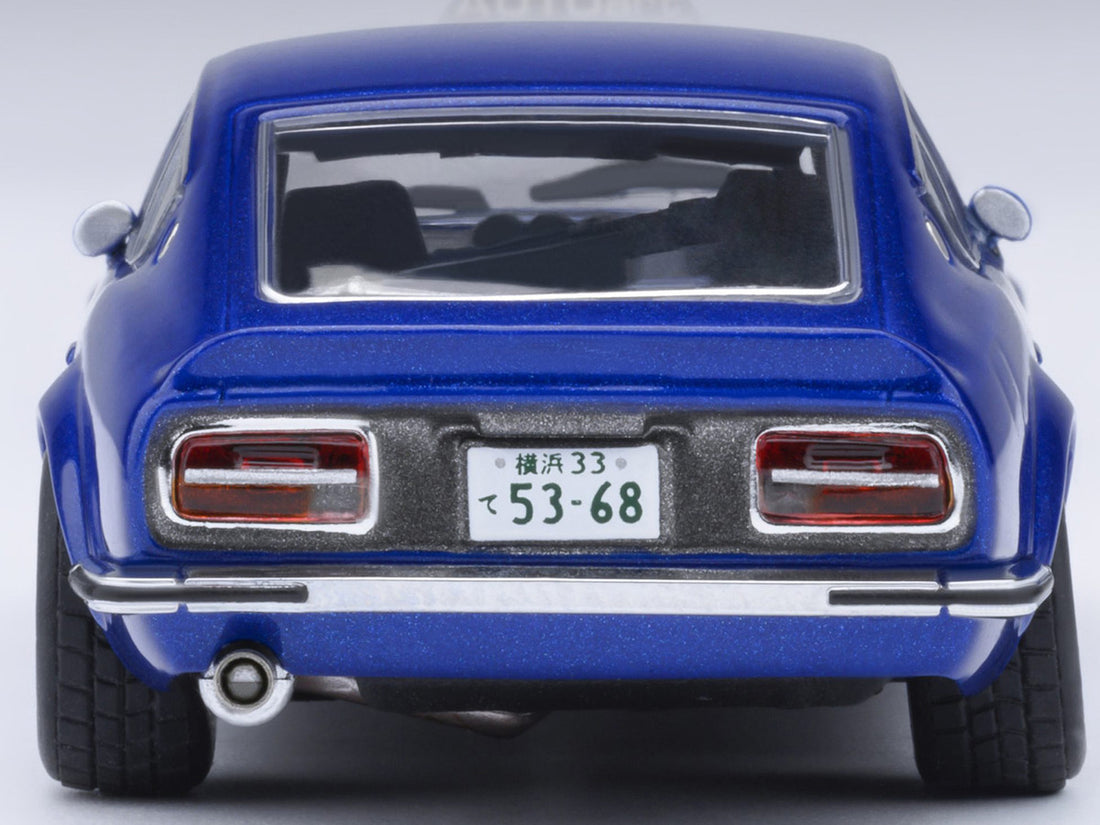 Nissan Fairlady Z RHD (Right Hand Drive) "Akuma No Z" Blue Metallic "Wangan Midnight - Comic #4 Version" Manga 1/64 Model Car by Autoart 2