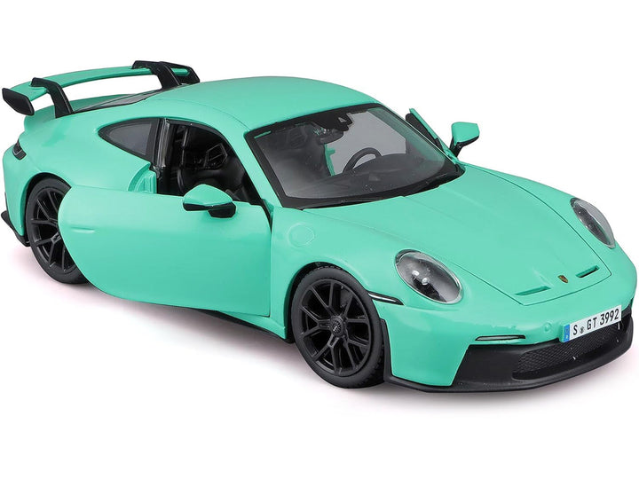 Porsche 911 GT3 Light Green 1/24 Diecast Model Car by Bburago-1