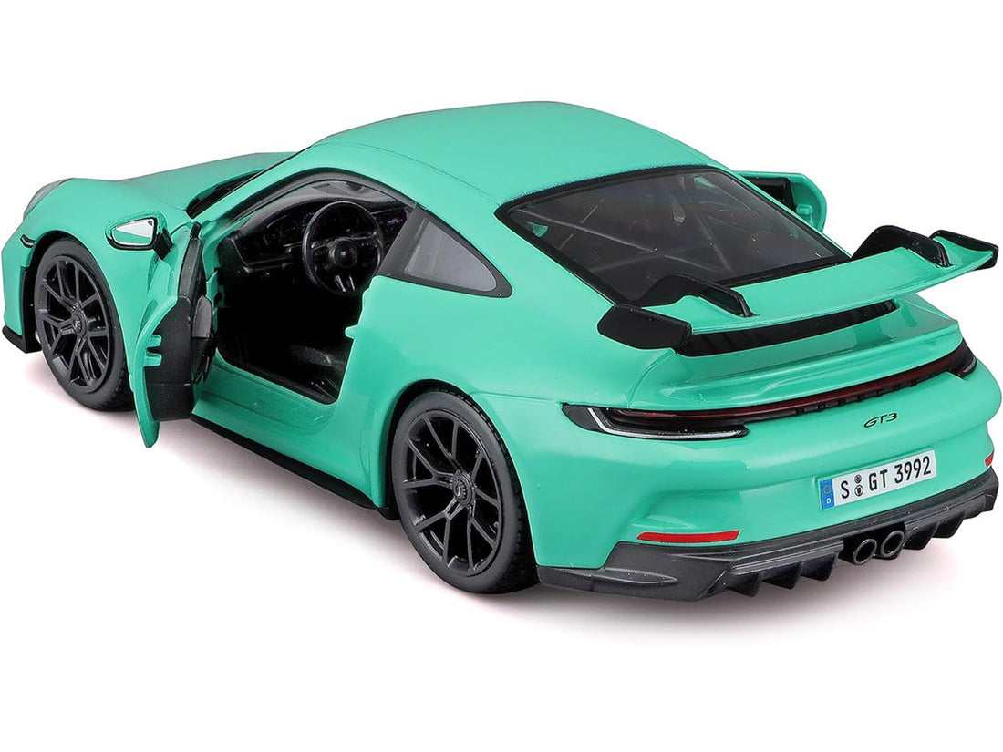 Porsche 911 GT3 Light Green 1/24 Diecast Model Car by Bburago-2