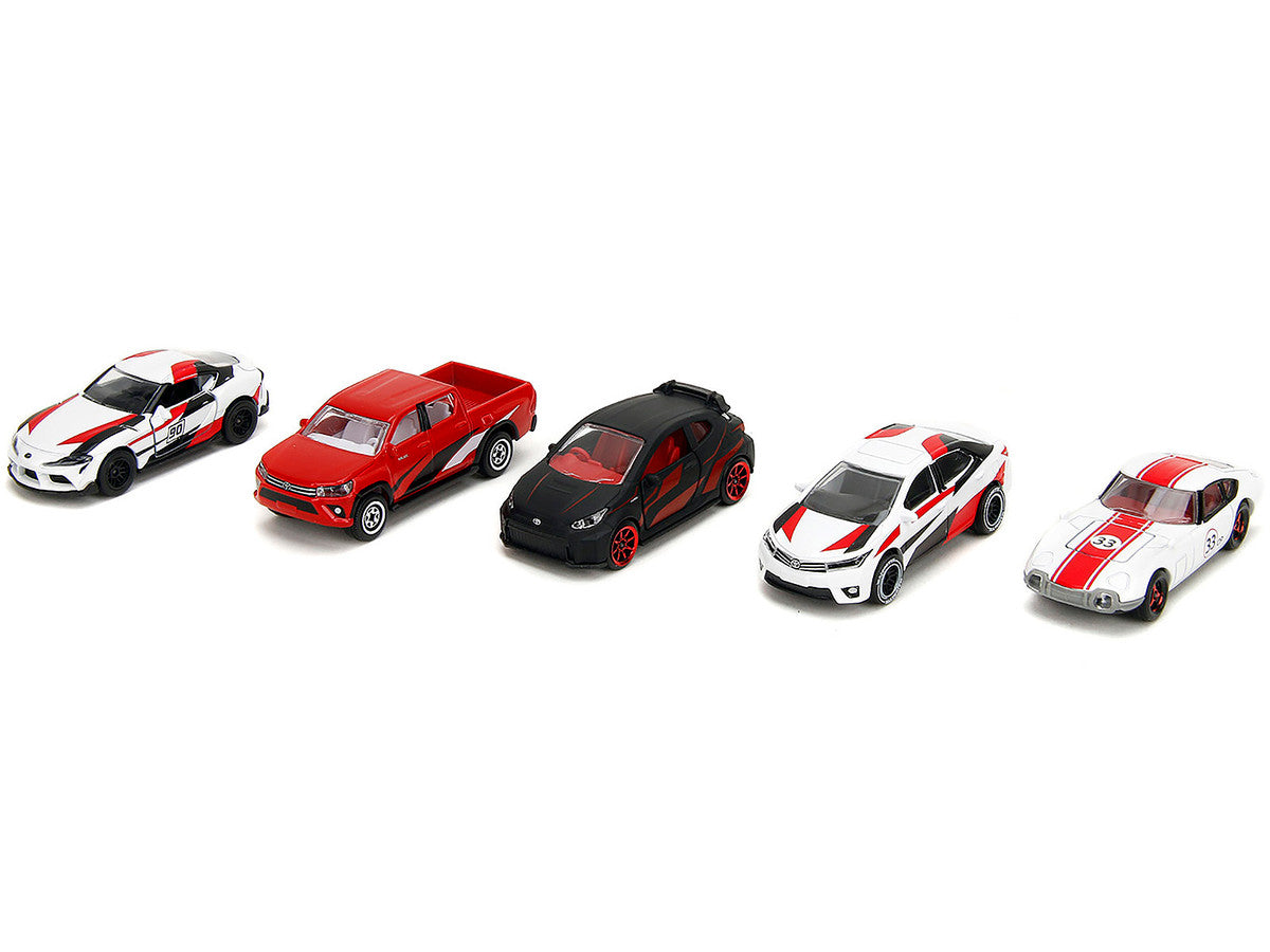 Toyota Racing Giftpack (2024) 5 piece Set 1/64 Diecast Model Cars by Majorette-1