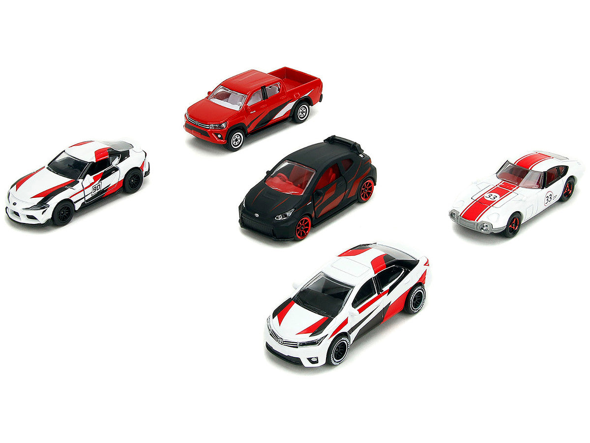 Toyota Racing Giftpack (2024) 5 piece Set 1/64 Diecast Model Cars by Majorette-0