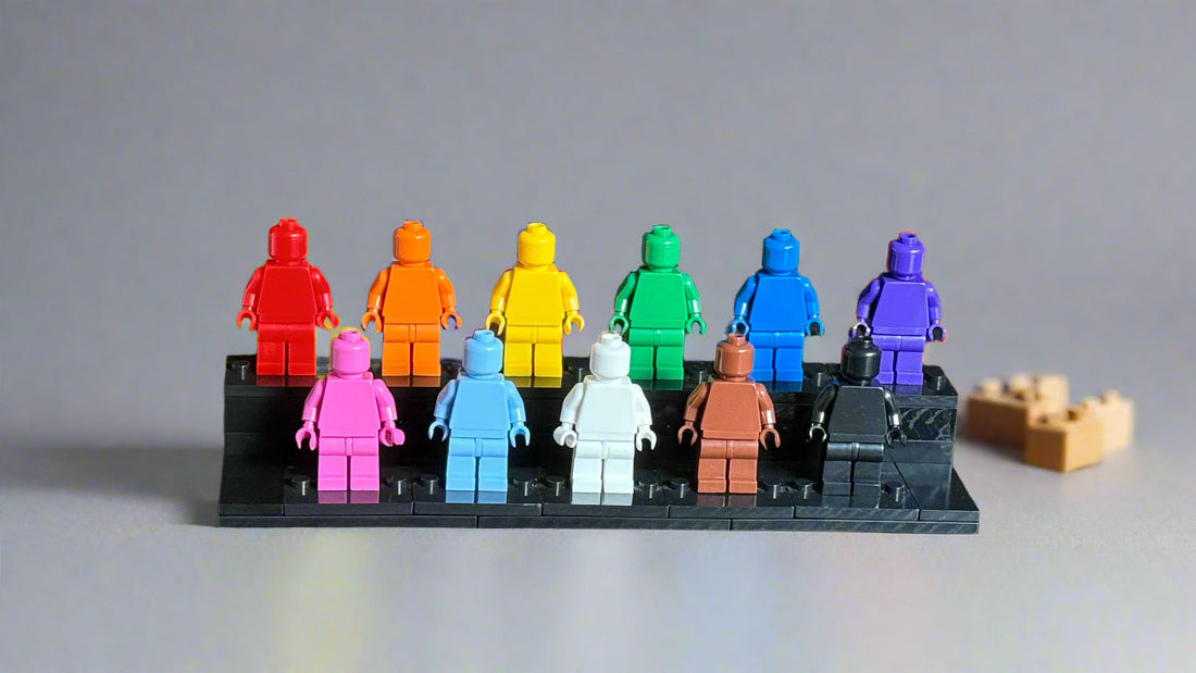 Pride Tribute Set - 11 Custom Monochrome Figures  – Brick Compatible Minifigures for Lego 2
