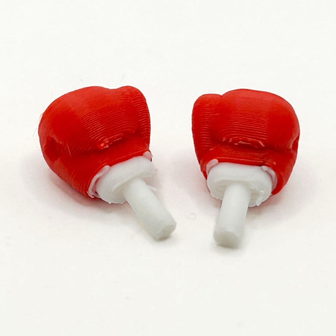Red and white boxing gloves for LEGO minifigures