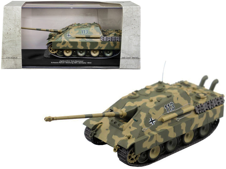 German Sd. Jagdpanther Tank Destroyer #113 "Schwere Panzer Abteilung 507 Germany 1945" 1/43 Diecast Model by AFVs of WWII-0