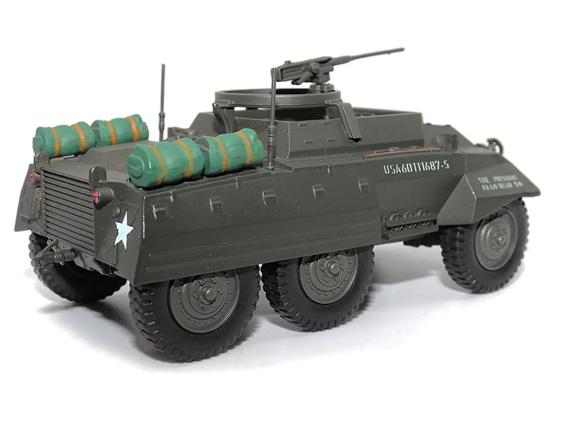 Ford M20 Armored Utility Car Olive Drab "United States Army" 1/43 Diecast Model by Militaria Die Cast-1