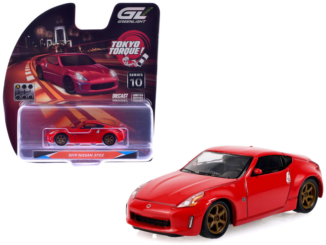 2019 Nissan 370Z Coupe Red "Tokyo Torque" Series 10 1/64 Diecast Model Car by Greenlight