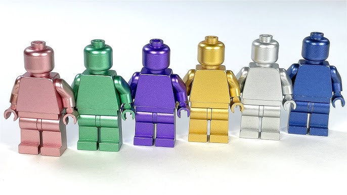 Monochrome Metallic Minifigure for Lego 4