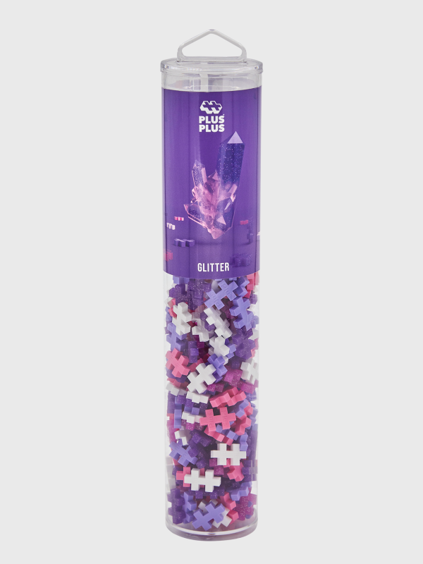 Plus Plus - Tube 240 pieces - GLITTER Puzzle Blocks