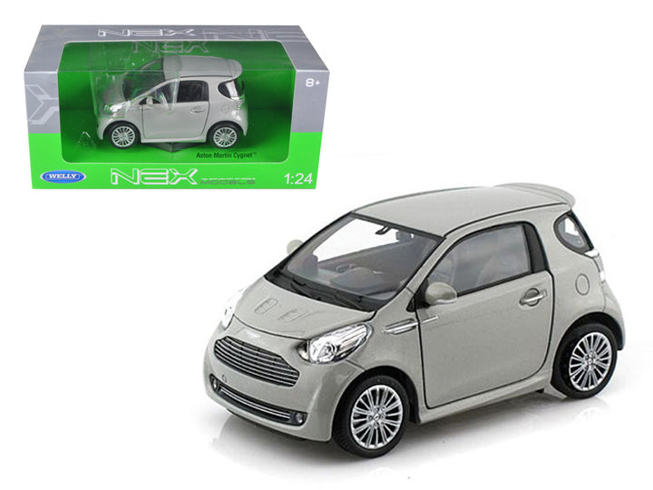 Aston Martin Cygnet Silver 1/24 Diecast Model Car by Welly-0