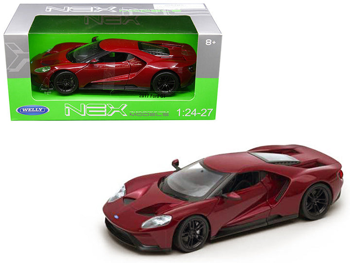 Ford 2017 GT Red 1/24 - 1/27 Diecast Model Car by Welly