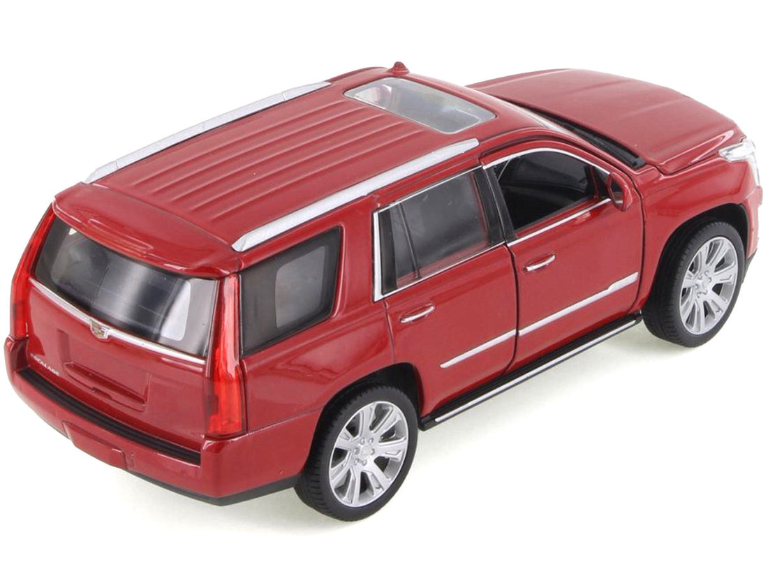 2017 Cadillac Escalade with Sunroof Red Metallic 1/24-1/27 Diecast Model Car by Welly-2