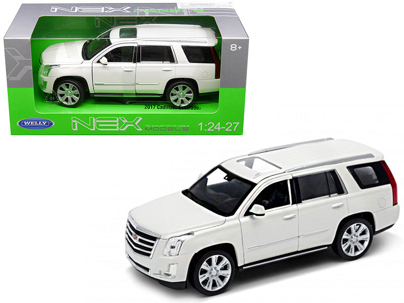 2017 Cadillac Escalade with Sunroof White 1/24-1/27 Diecast Model Car by Welly-0
