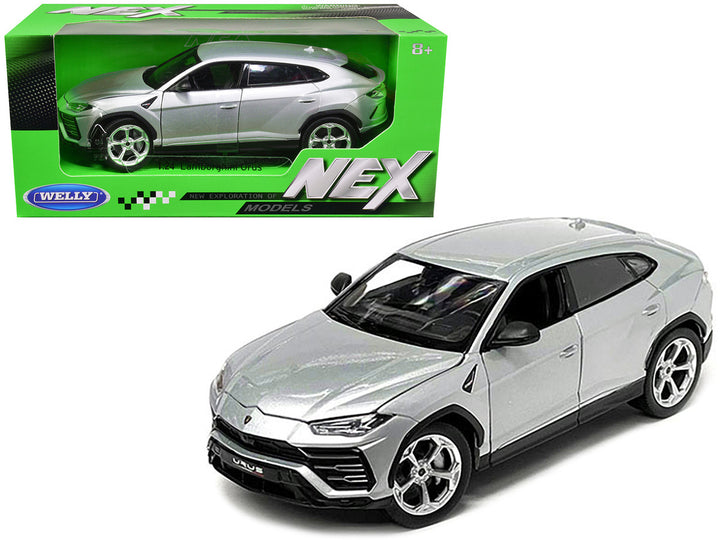 Lamborghini Urus Gray Metallic "NEX Models" 1/24 Diecast Model Car by Welly-0