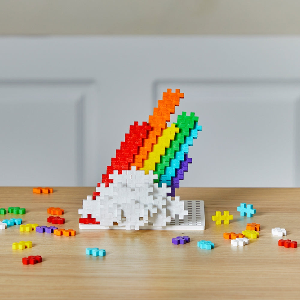 Plus Plus - Tube 240 pieces - RAINBOW Puzzle Blocks Design View