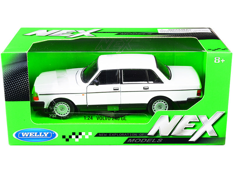 Volvo 240 GL White "NEX Models" 1/24 Diecast Model Car by Welly-0