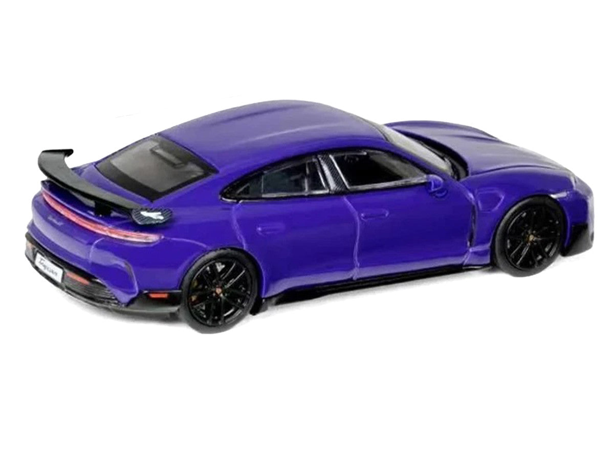 Porsche Taycan Turbo GT Purple 1/64 Diecast Model Car by Trends Hobby