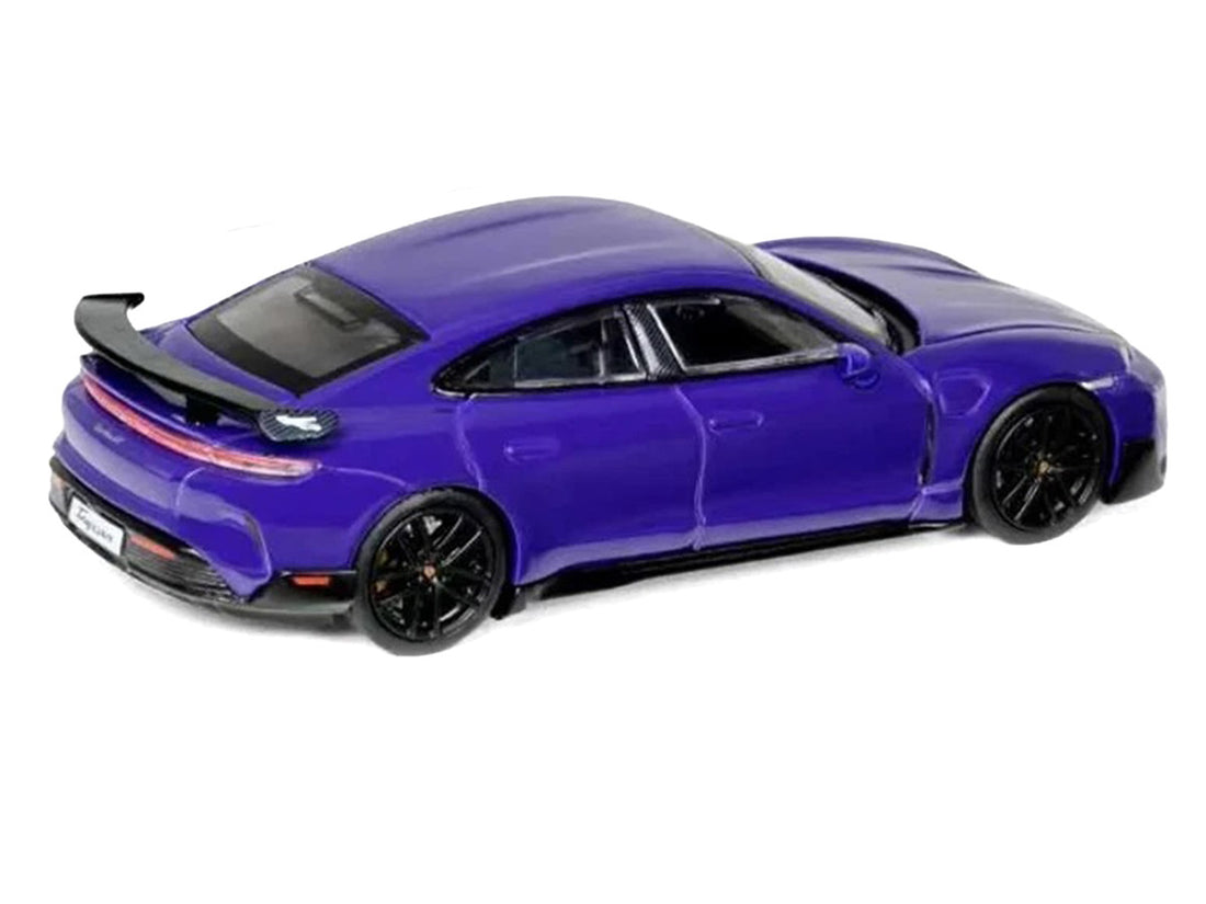 Porsche Taycan Turbo GT Purple 1/64 Diecast Model Car by Trends Hobby