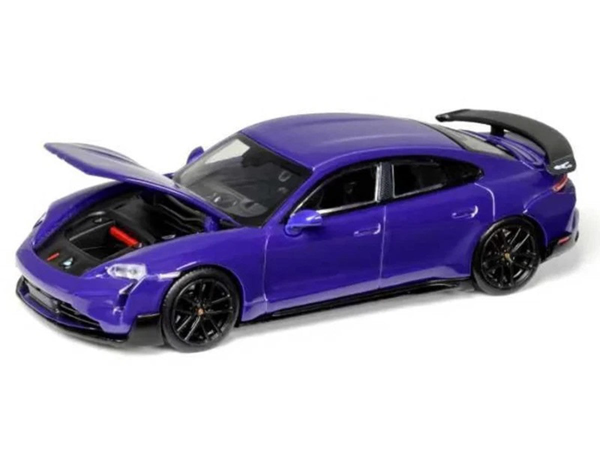 Porsche Taycan Turbo GT Purple 1/64 Diecast Model Car by Trends Hobby