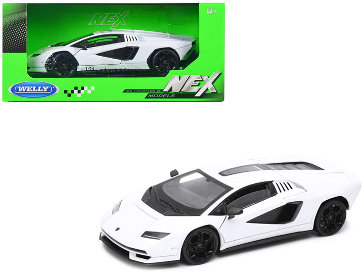 Lamborghini Countach LPI 800-4 White "NEX Models" Series 1/24 Diecast Model Car by Welly-0