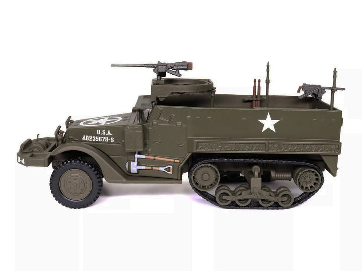 M3 Half-Track AFV with M2HB Machine Gun Olive Drab "United States Army" 1/43 Diecast Model by Militaria Die Cast-0