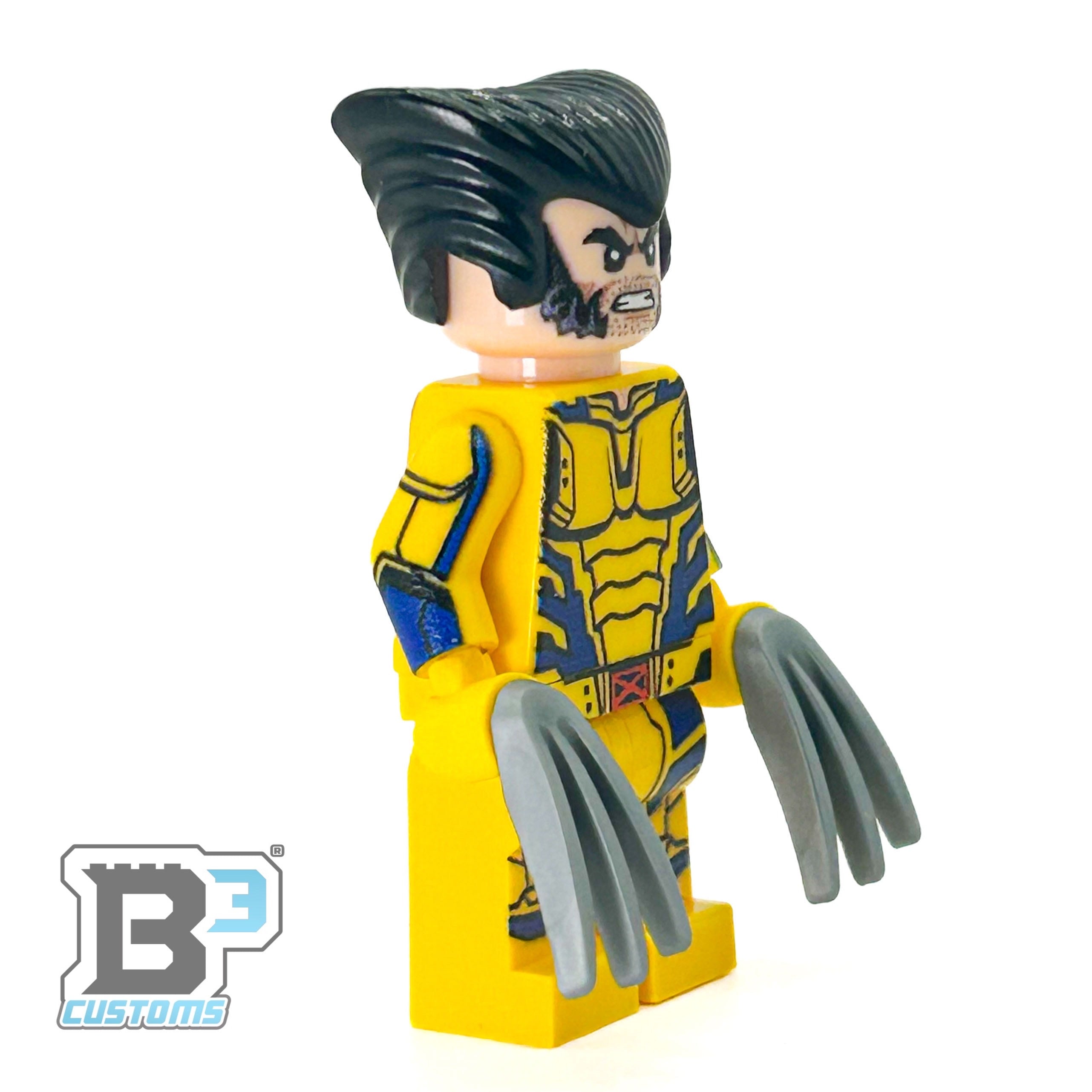 Custom Wolverine Minifig made using LEGO parts - B3 Customs 2