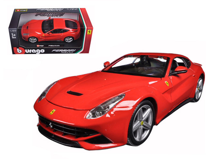 Ferrari F12 Berlinetta Red 1/24 Diecast Model Car by Bburago-0