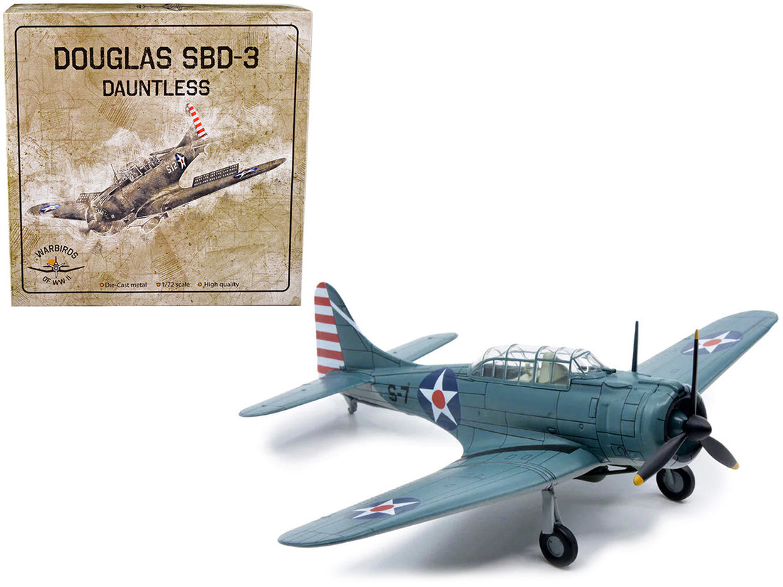 Douglass SBD-3 Dauntless Bomber Plane (United States Navy 1938) 1/72 Diecast Model by Warbirds of WWII-0