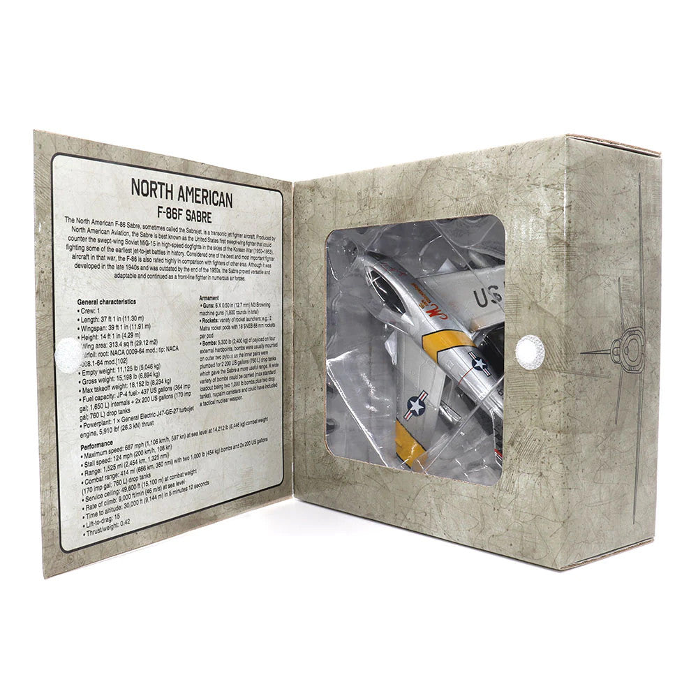 North American F-86F Sabre Fighter Aircraft "US Air Force" 1/72 Diecast Model by Militaria Die Cast-4