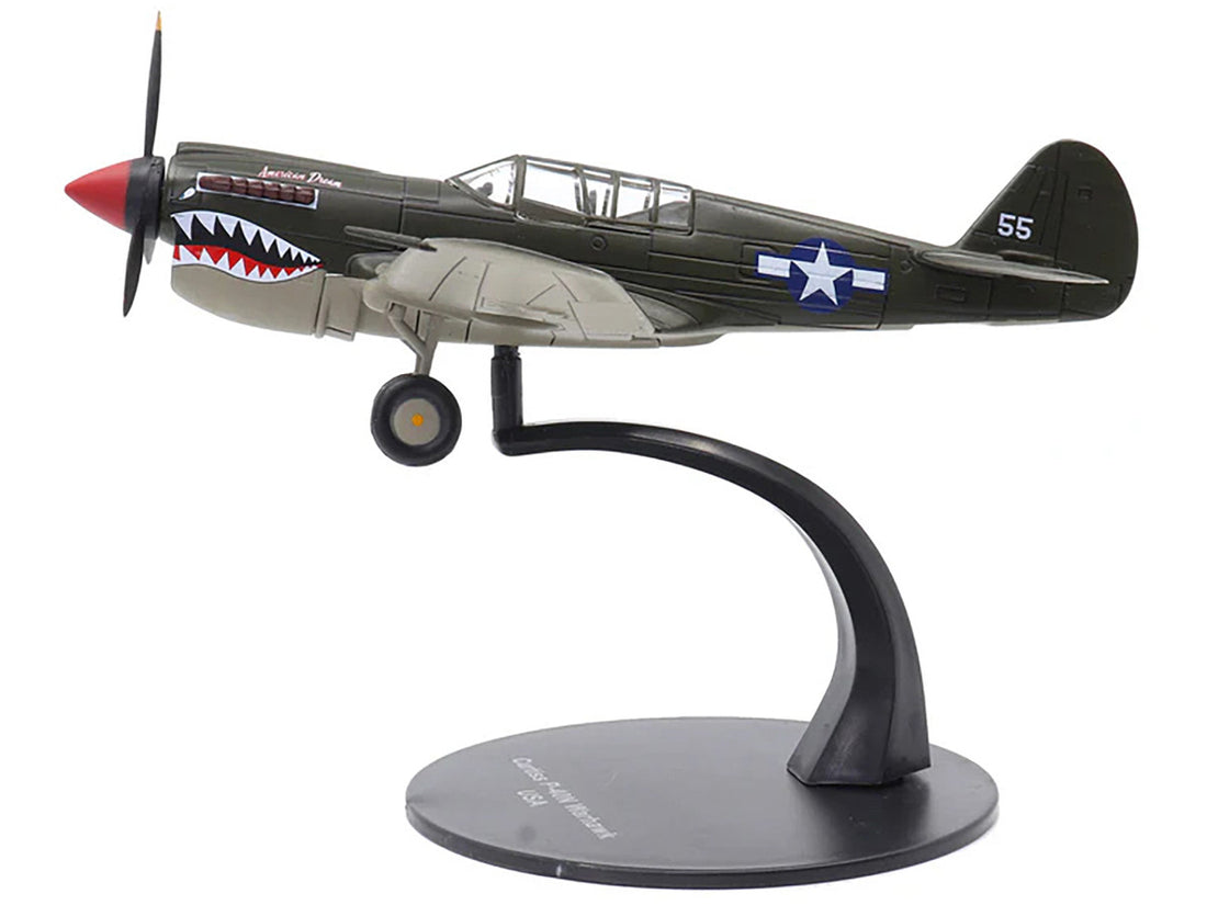 Curtiss P-40N Warhawk Fighter Aircraft "American Dream National Warplane Museum" United States Army Air Forces 1/72 Diecast Model by Militaria Die Cast-4