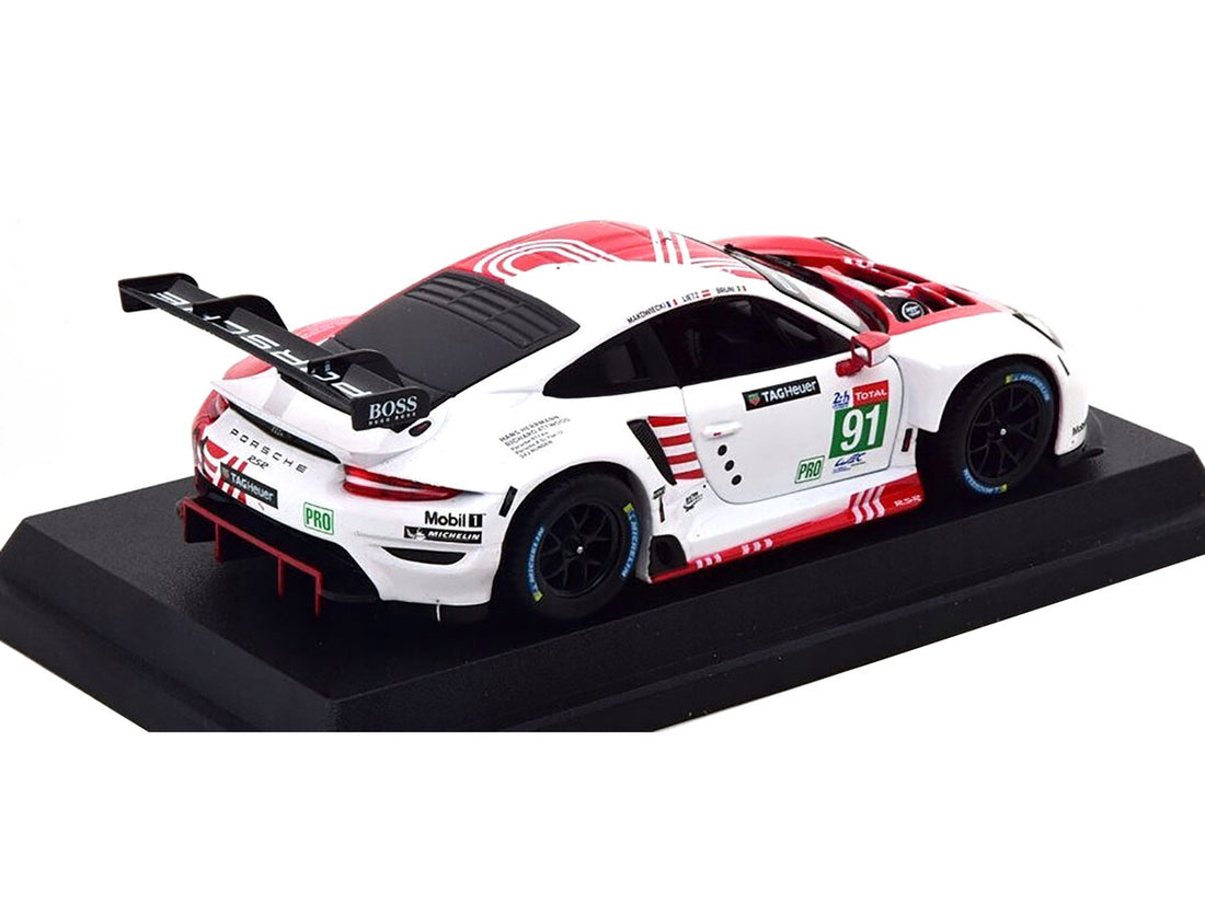 Porsche 911 RSR #91 Gianmaria Bruni - Richard Lietz - Frederic Makowiecki "Porsche GT Team" 24 Hours of Le Mans (2020) 1/24 Diecast Model Car by Bburago-2