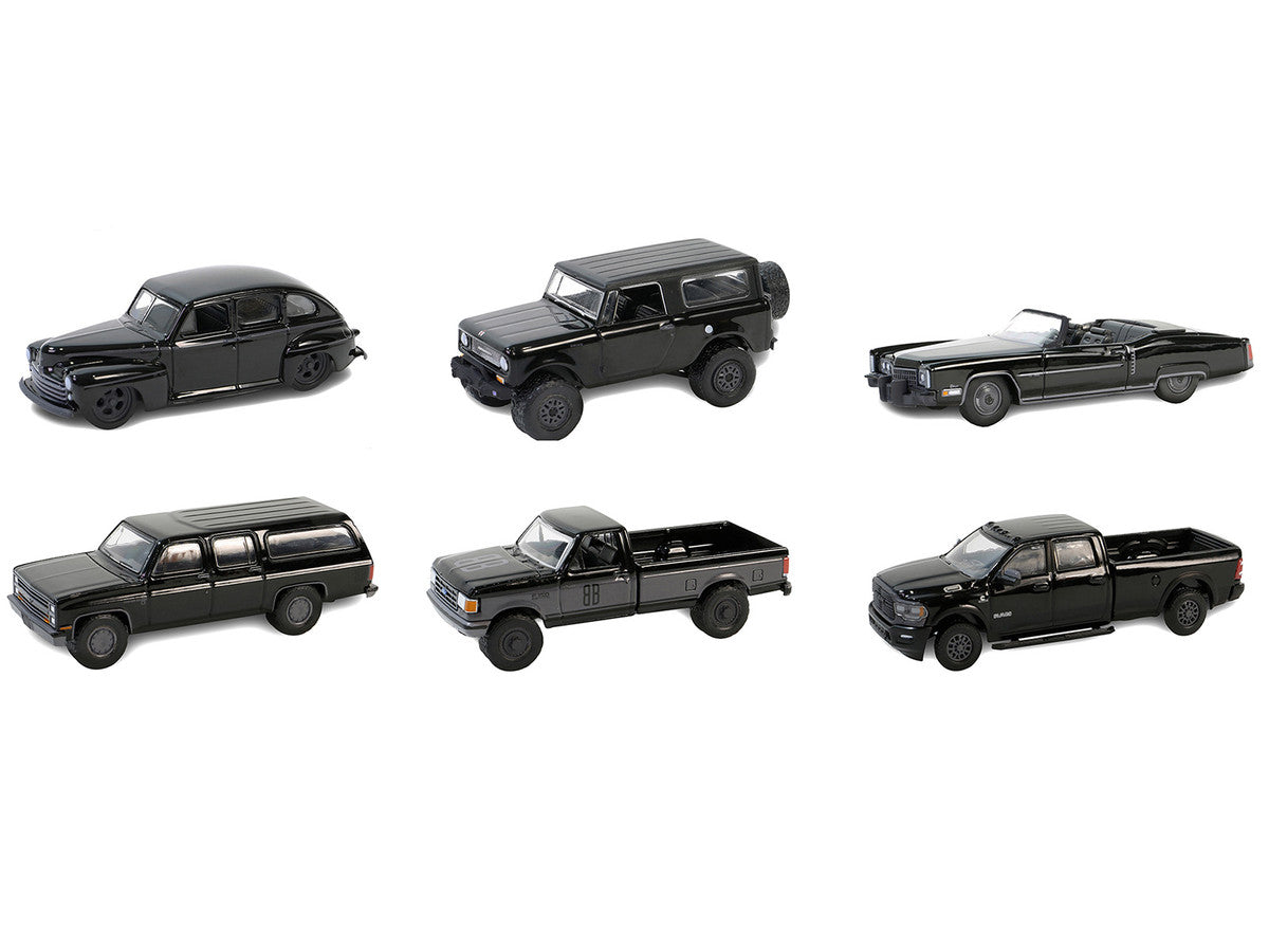 "Black Bandit" 6 piece Set Series 29 1/64 Diecast Model Cars by Greenlight-1