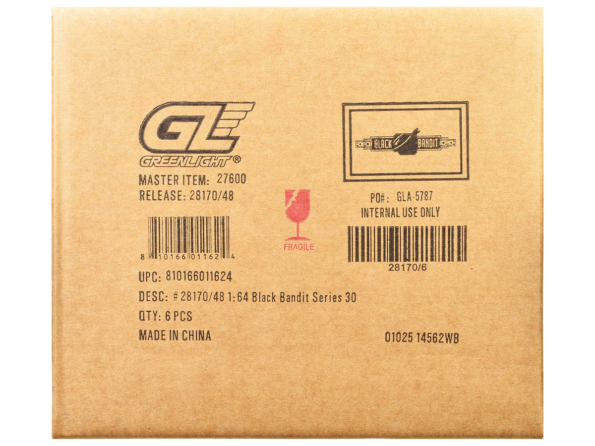 "Black Bandit" 6 piece Set Series 30 1/64 Diecast Model Cars by Greenlight-2