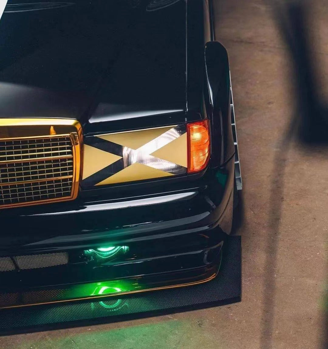 Mercedes-Benz 190E W201 Restomod AKA A$AP Rocky's Car 1:64 by DCM Head Light View