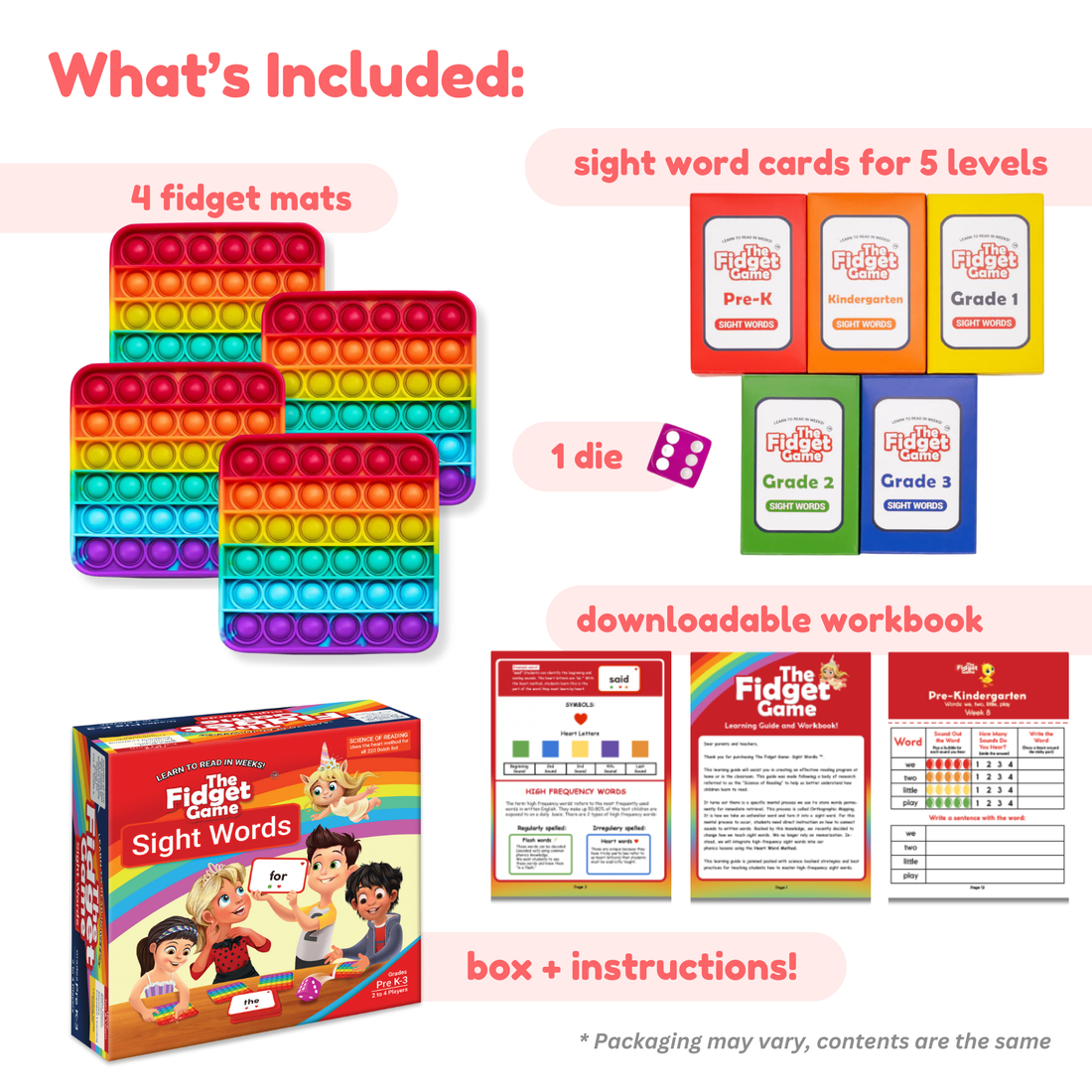 The Fidget Game: Sight Words Edition 2