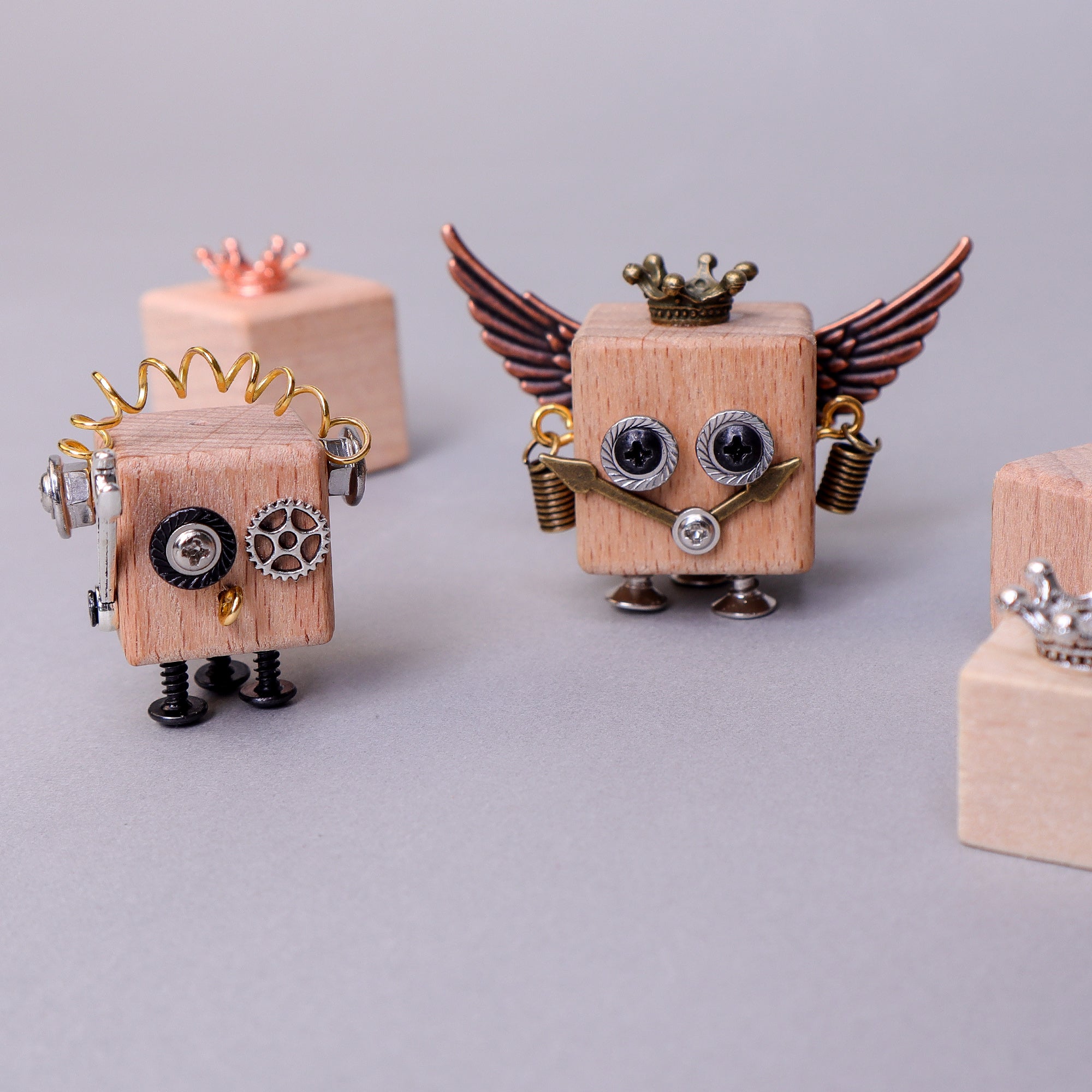 DIY Timberbot Kit – Build 2 Wooden Robots, Make Keychains & Necklaces 8