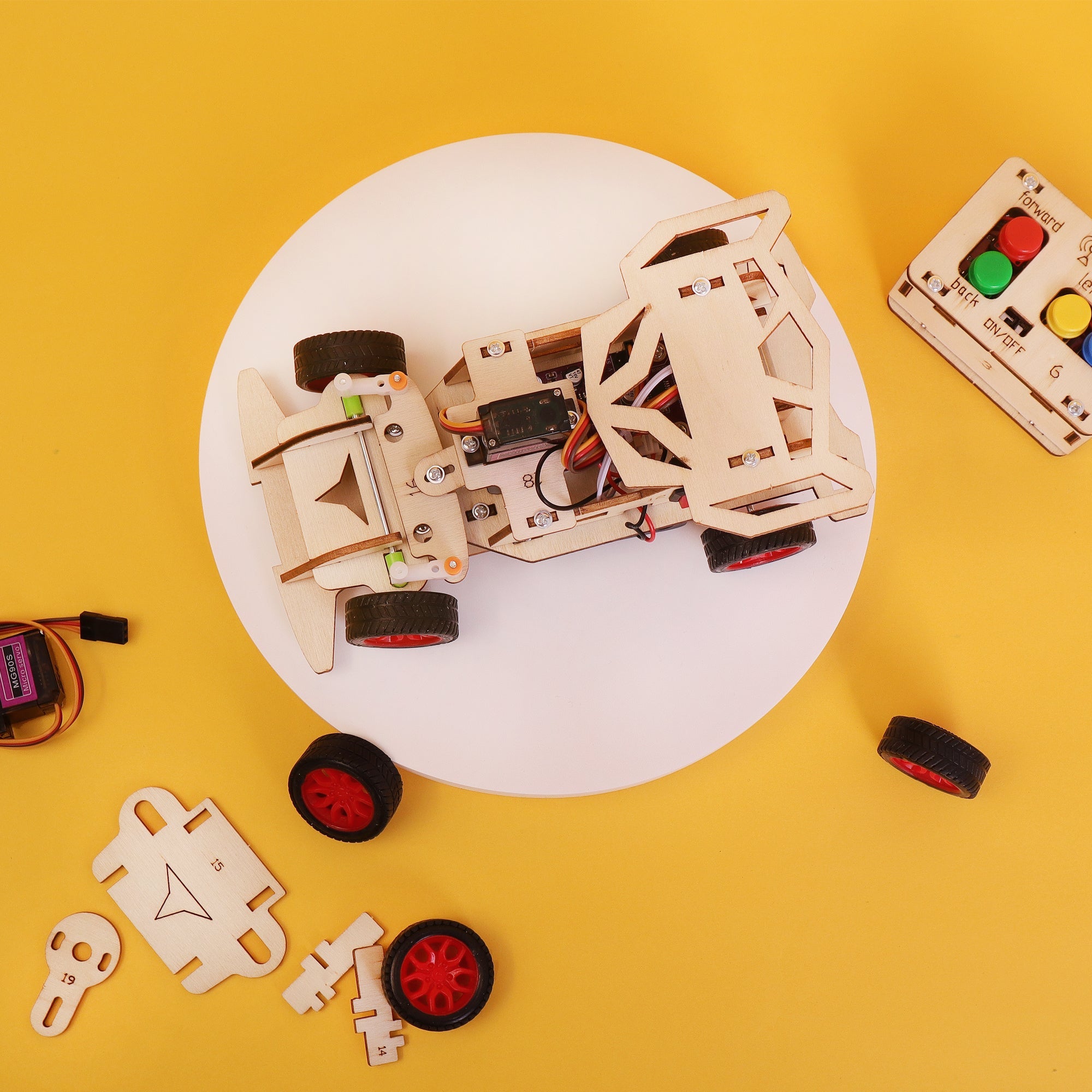 Remote-Controlled Steering Car DIY Kit, Educational STEM Toy 6