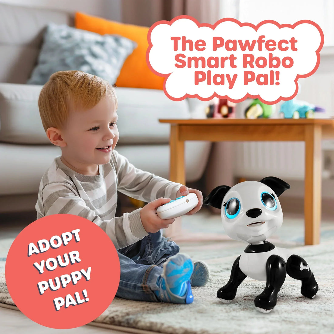 Robo Pets Puppy Toy - Black by USA Toyz