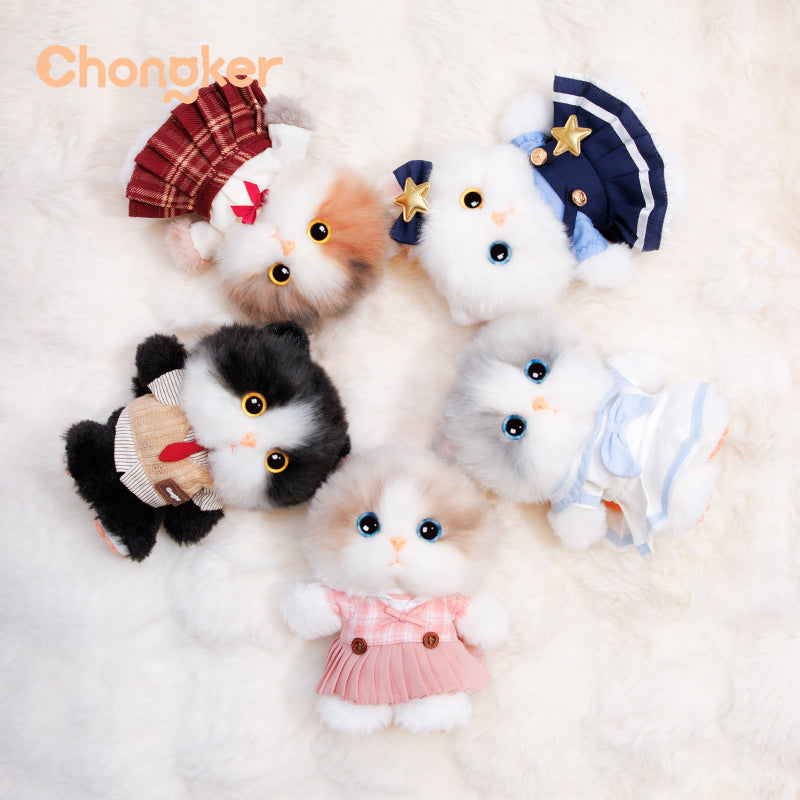 Chongker mini cat plush keychain collectible character