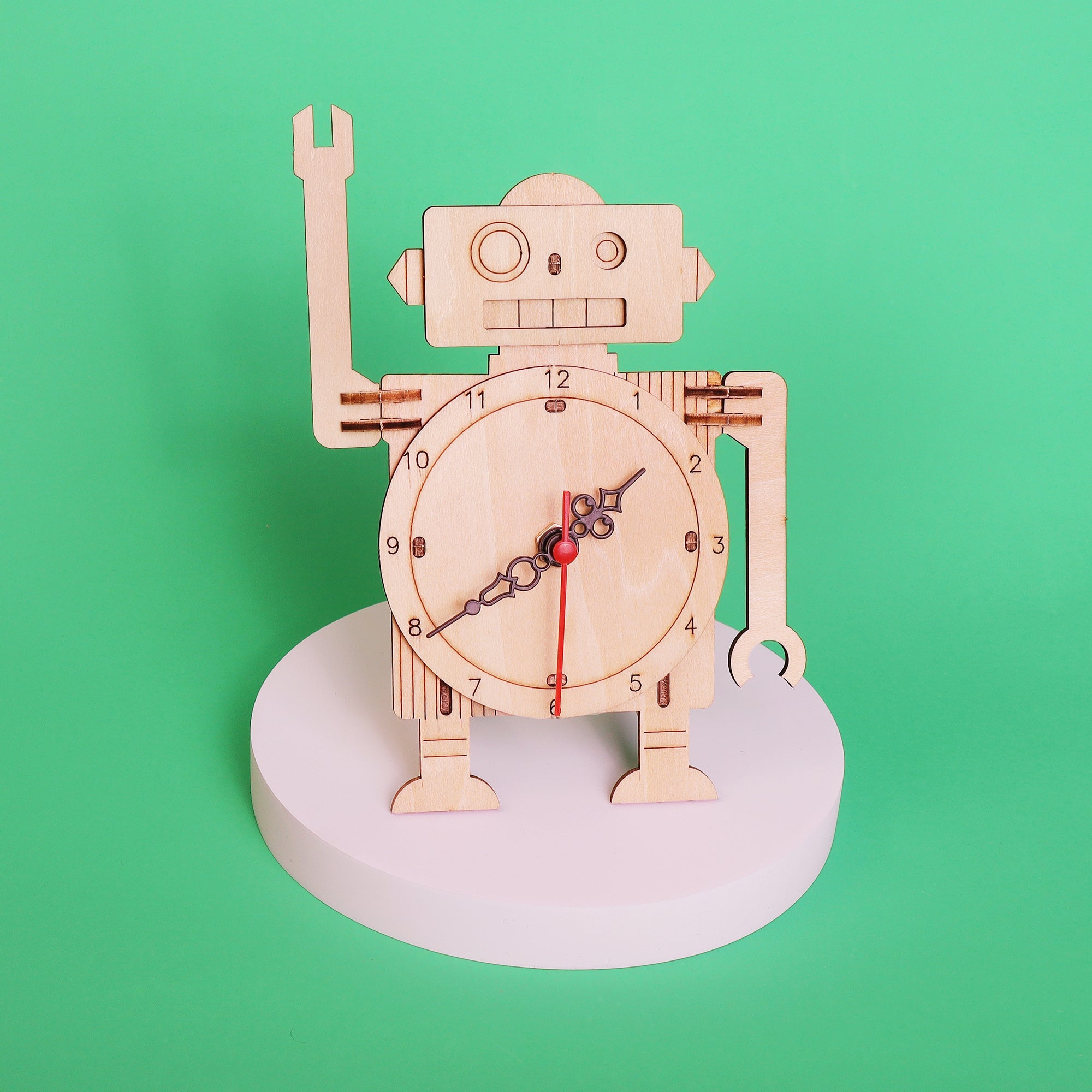 Robot Clock DIY Kit, Educational STEM Toy 7