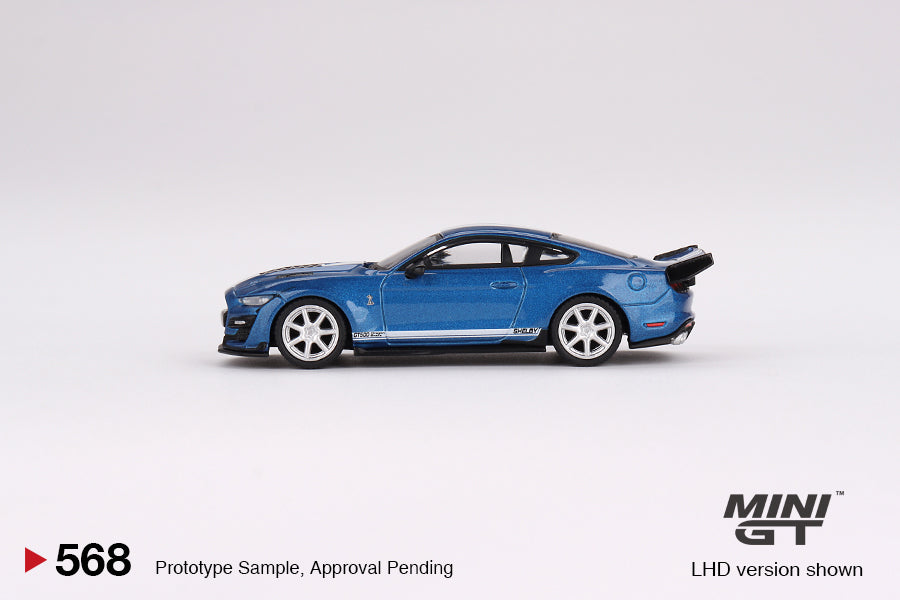 Ford Mustang Shelby GT500 Dragon Snake Concept Ford Performance Blue #568 1:64 MGT00568 Side View