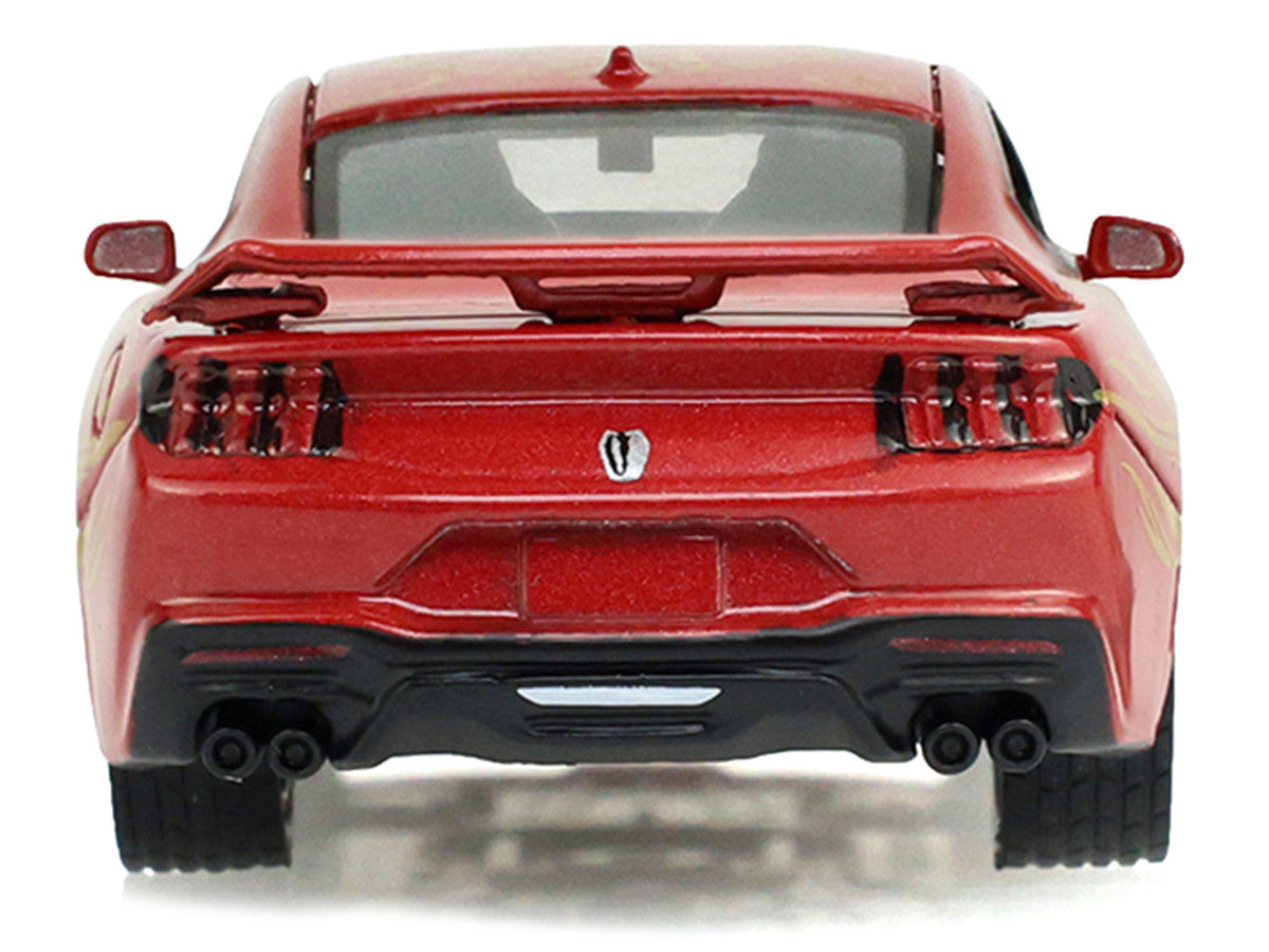 2024 Ford Mustang Dark Horse "Chinese Zodiac 2026 Year of the Horse" Red with Gold Graphics "Hobby Exclusive" Series 1/64 Diecast Model Car by Greenlight-2
