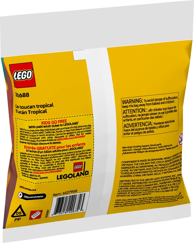 LEGO 30688 Creator Tropical Toucan 3 In 1 3