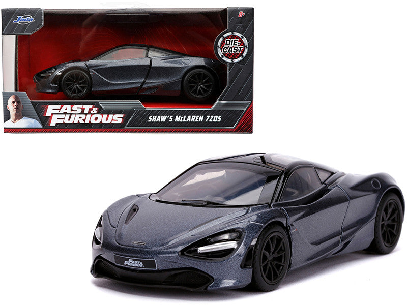 Shaw's McLaren 720S RHD (Right Hand Drive) Metallic Gray "Fast & Furious Presents: Hobbs & Shaw" (2019) Movie 1/32 Diecast Model Car by Jada-0